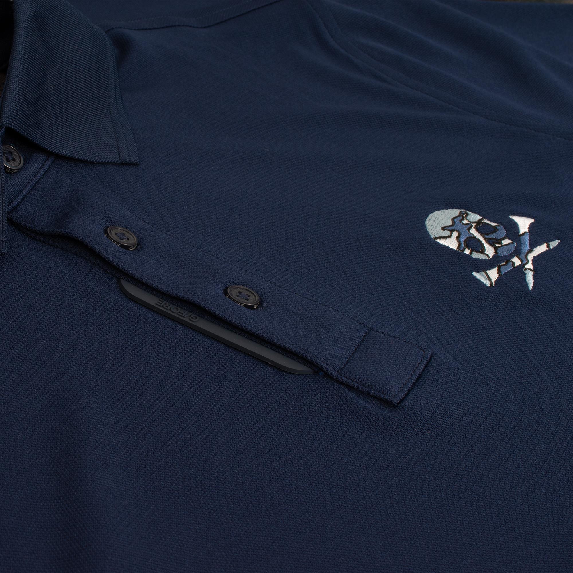 G/FORE Essential Performance Pique Mens Golf Polo Shirt Twilight